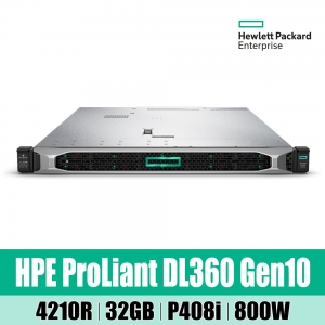 HPE DL360 Gen10 4210R 32GB P408i NC 8SFF 800W Server P40637-B21