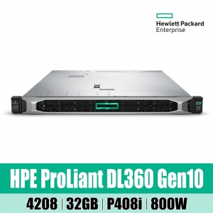HPE DL360 Gen10 4208 32GB P408i NC 8SFF 800W Svr P40636-B21