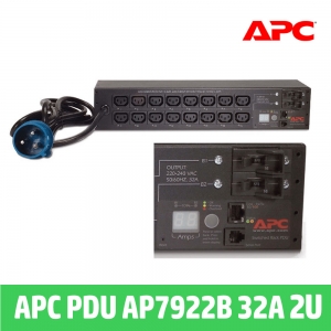 APC 스위치랙 PDU AP7922B 2U 32A  230V (16)C13 개별전원관리PDU