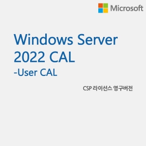 [마이크로소프트] Windows Server 2022 User CAL [기업용/CSP라이선스/영구버전]