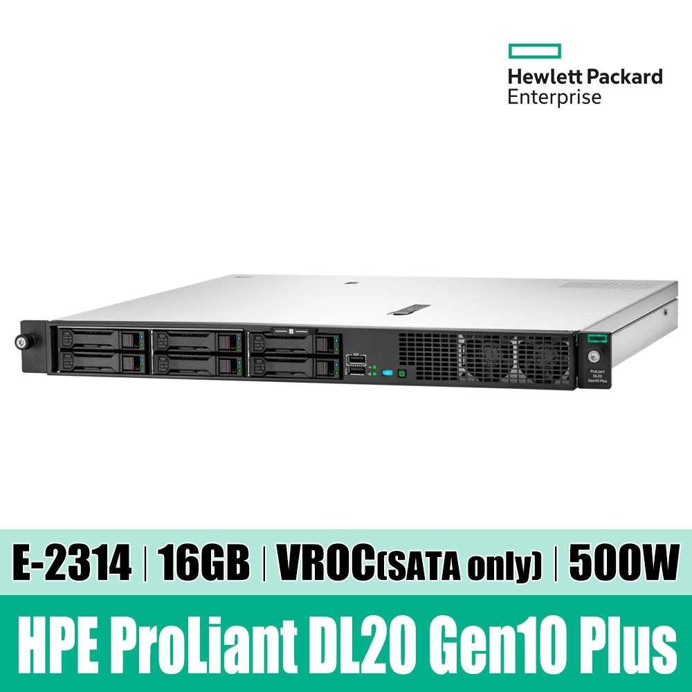 HPE DL20 Gen10 Plus E-2314 16GB 4SFF 파일 1U서버 P44114-B21