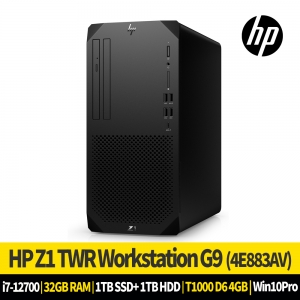 HP 워크스테이션 Z1 G9 4E883AV i7-12700 32G 1T SSD + 1T HDD T1000 D6 4GB 11PRO