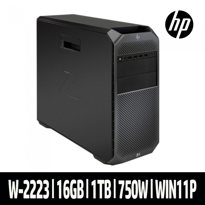HP Z4 Tower G4 4HJ20AV W-2223 (16GB/1T SSD/NVIDIA T400 D6 4GB 엔비디아코리아 정품/Win11Pro)
