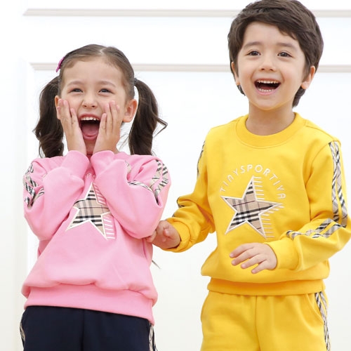 [리틀빔] 1116(핑크) 1117(노랑) / 활동복 유아동체육복 유치원 어린이집 원복