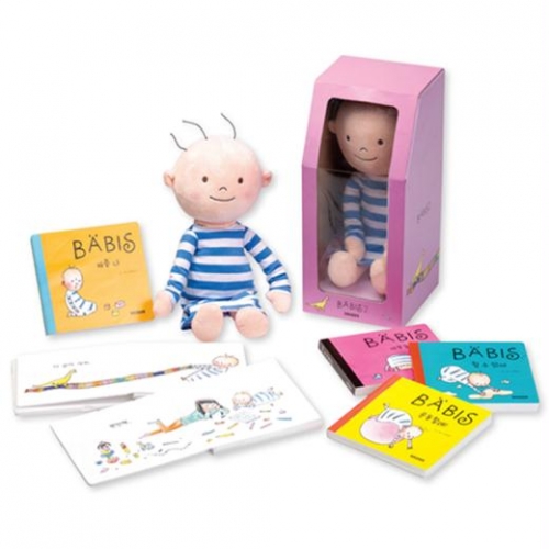 아이코리아  BABIS 2(베이비스) 아기그림책 (S602) / 영아그림책+애착인형 세트
