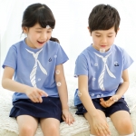 [서울원복] 1325 소라-흰넥타이T / 유치원 어린이집 여름 단체티셔츠 단체선물 개별구매가능