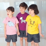 [리틀빔] S1109(분홍) S1110(보라) S1111(노랑) / 영아용(1호부터) 유치원 어린이집 여름활동복