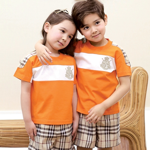 [키디앙쥬] 뉴럭셔리 오렌지 / 상하세트 하복 여름활동복 유치원 어린이집