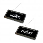 [아트사인] OPEN/CLOSED(스텐/검정) 7802 / 걸이용양면표지판 아트사인