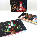미술샘 크리스마스 스크래치카드 (5인용) / 크리스마스 카드만들기(2개이상 구매가능)
