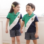 [리틀빔] S1304 (청지바지) / 상하세트 하복 여름활동복 유치원 어린이집