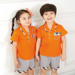 [키디앙쥬] 에일린 오렌지 / 상하세트 하복 여름활동복 유치원 어린이집