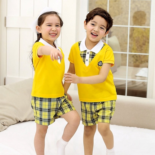 [키디앙쥬] 프리티-흰카라 / 상하세트 하복 여름활동복 유치원 어린이집