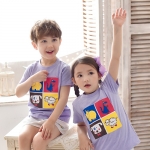 [세영] 쥬 티셔츠 (노랑/보라) / 유치원 어린이집 여름 단체티셔츠 단체선물 개별구매가능