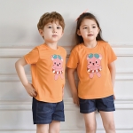 [세영] 곰돌이 티셔츠 (오렌지) / 유치원 어린이집 여름 단체티셔츠 단체선물 개별구매가능
