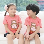 [키디아이] 몽이 티셔츠 (연보라/연다홍) / 유치원 어린이집 여름 단체티셔츠 단체선물 개별구매가능