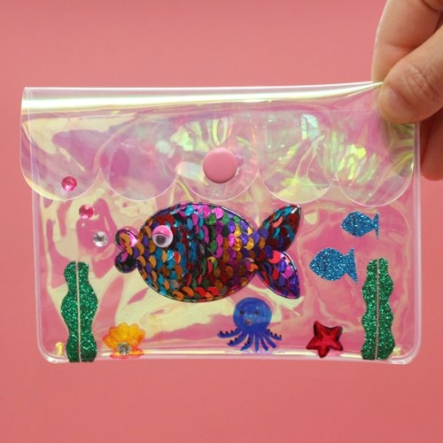아트드림 홀로그램 물고기 지갑 (3개이상 구매가능)