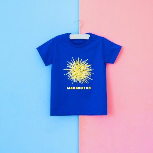 [글로리] 마라나타 - 코발트 블루 / 교회 주일학교 성경학교 티셔츠 여름단체티