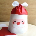 [야미데코] A25 보자기형산타5장 / 크리스마스 성탄 선물포장 비닐봉투