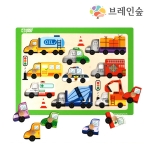 [브레인숲] 손잡이퍼즐- 자동차 /영유아퍼즐